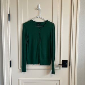 Ann Taylor green button down cardigan